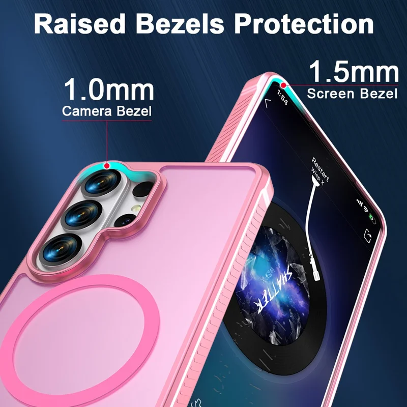 For Samsung Galaxy S26 Ultra Case TPU + PC Matte Phone Cover - Light Pink