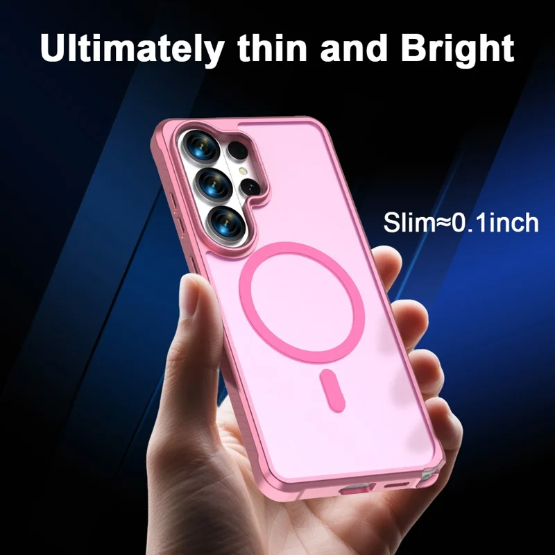 For Samsung Galaxy S26 Ultra Case TPU + PC Matte Phone Cover - Light Pink