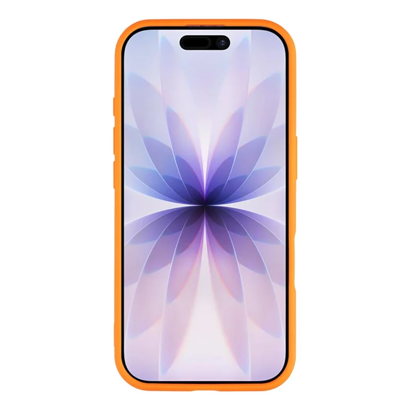 For iPhone 17 Magnetic Case 1.5mm Skin-feel PC TPU Shockproof Mobile Back Cover (Compatible with MagSafe) - Orange