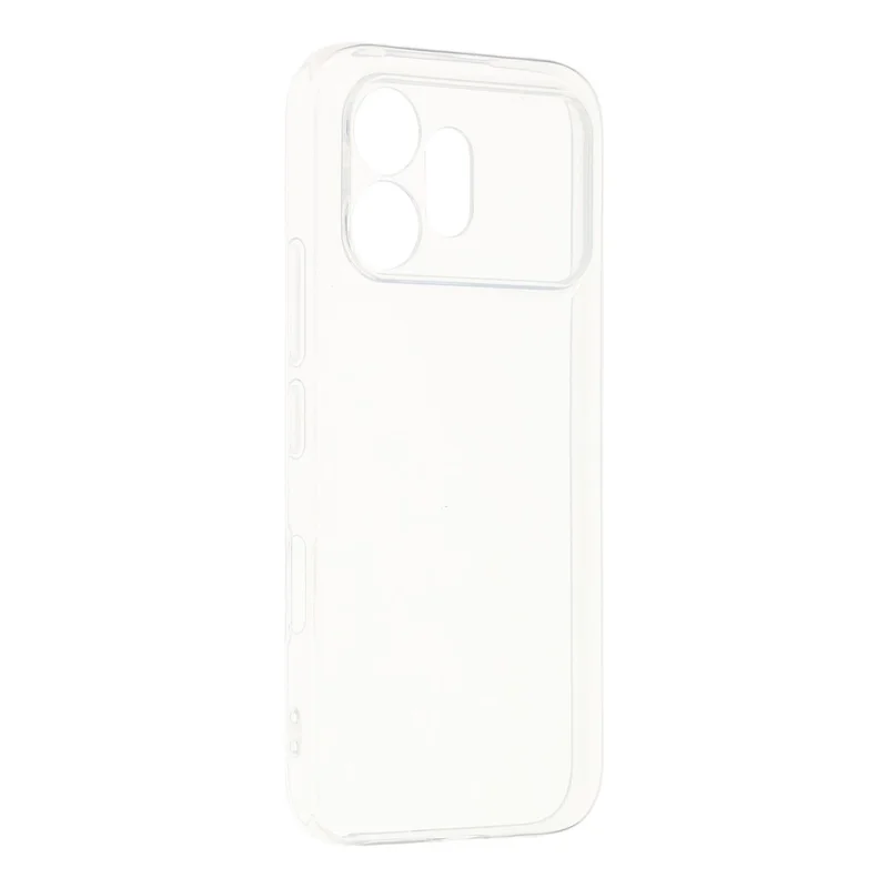 For Honor 600 5G Back Cover Ultra Thin Flexible TPU Clear Phone Case - Transparent