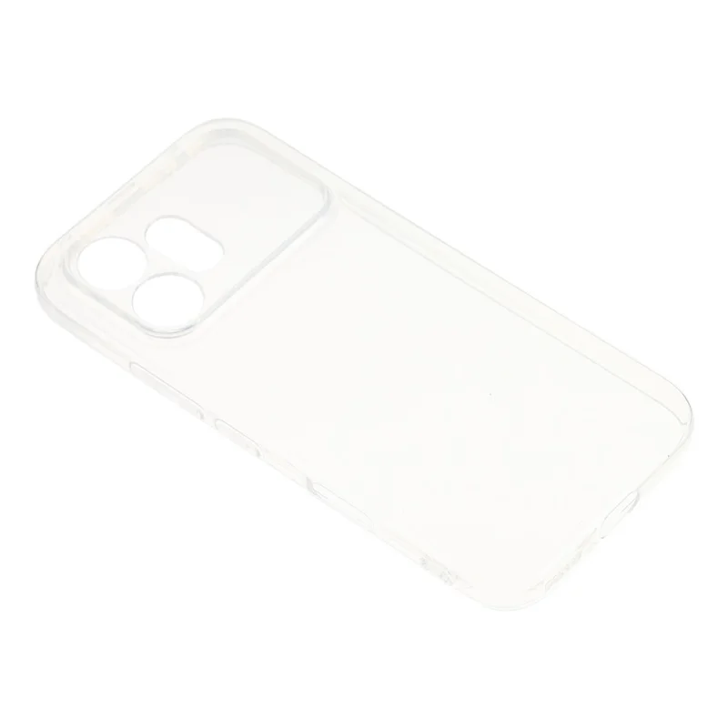 For Honor 600 5G Back Cover Ultra Thin Flexible TPU Clear Phone Case - Transparent