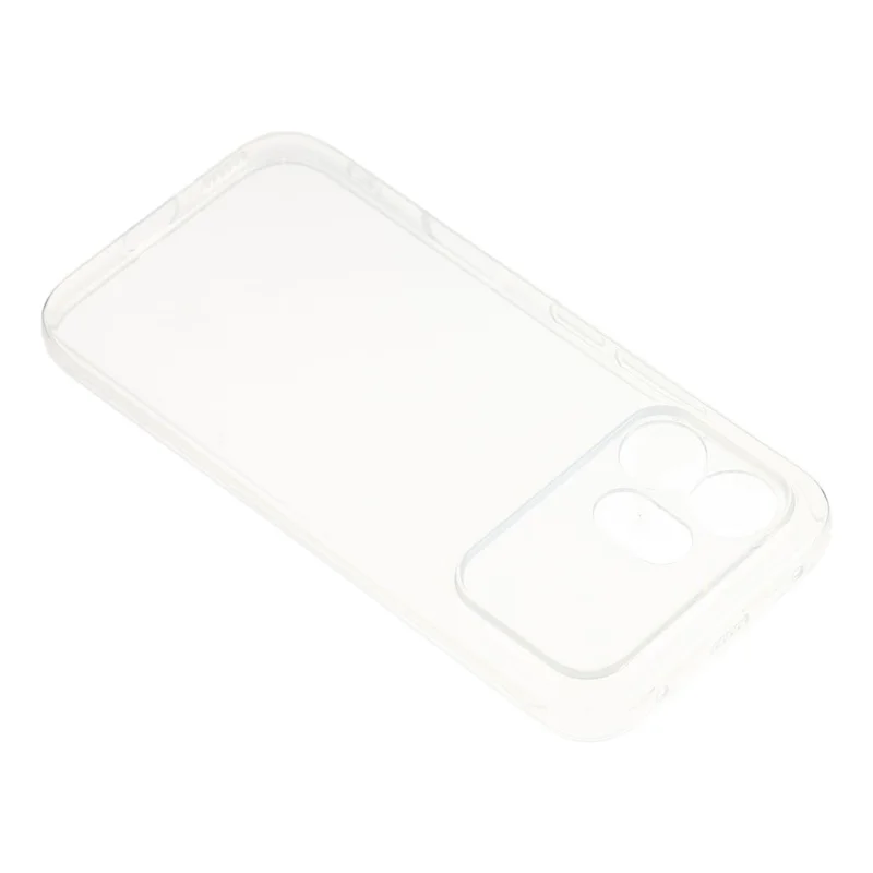 For Honor 600 5G Back Cover Ultra Thin Flexible TPU Clear Phone Case - Transparent