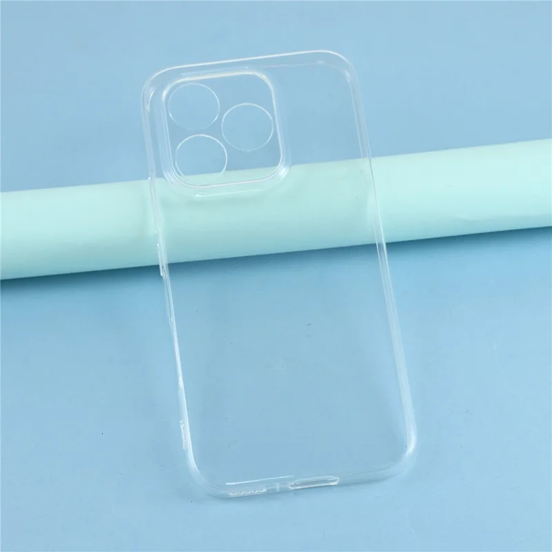 For Honor 600 Lite 5G Back Cover Ultra Thin Flexible TPU Clear Phone Case - Transparent