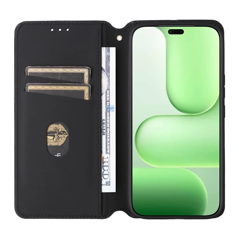 For Honor 600 Lite 5G Case Wallet Rhombus Imprinted PU Leather Phone Cover - Silver