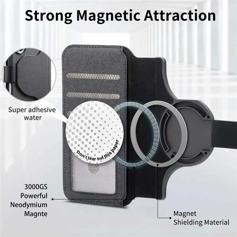 For Samsung Galaxy A36 5G Magnetic Case RFID Blocking Detachable Wallet Stand Cloth Texture Leather Phone Cover - Black