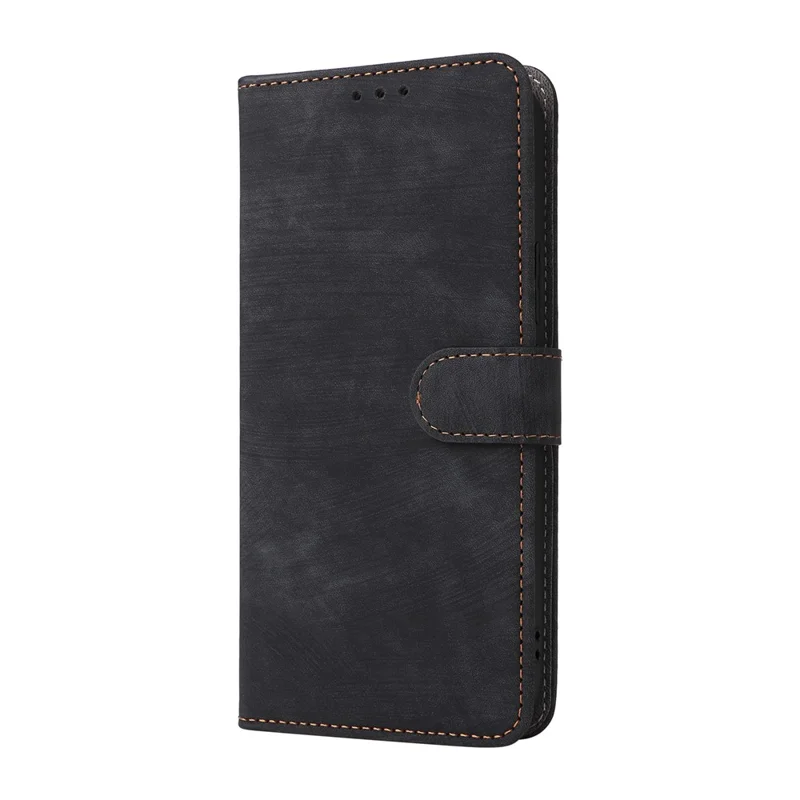 Phone Case For vivo V70 5G  /  V70 Elite 5G Wallet RFID Blocking PU Leather Phone Cover Stand with Strap - Black