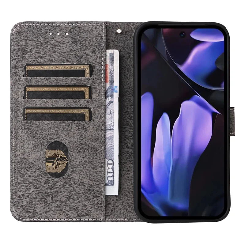 Phone Case For Google Pixel 10a Wallet RFID Blocking PU Leather Phone Cover Stand with Strap - Black