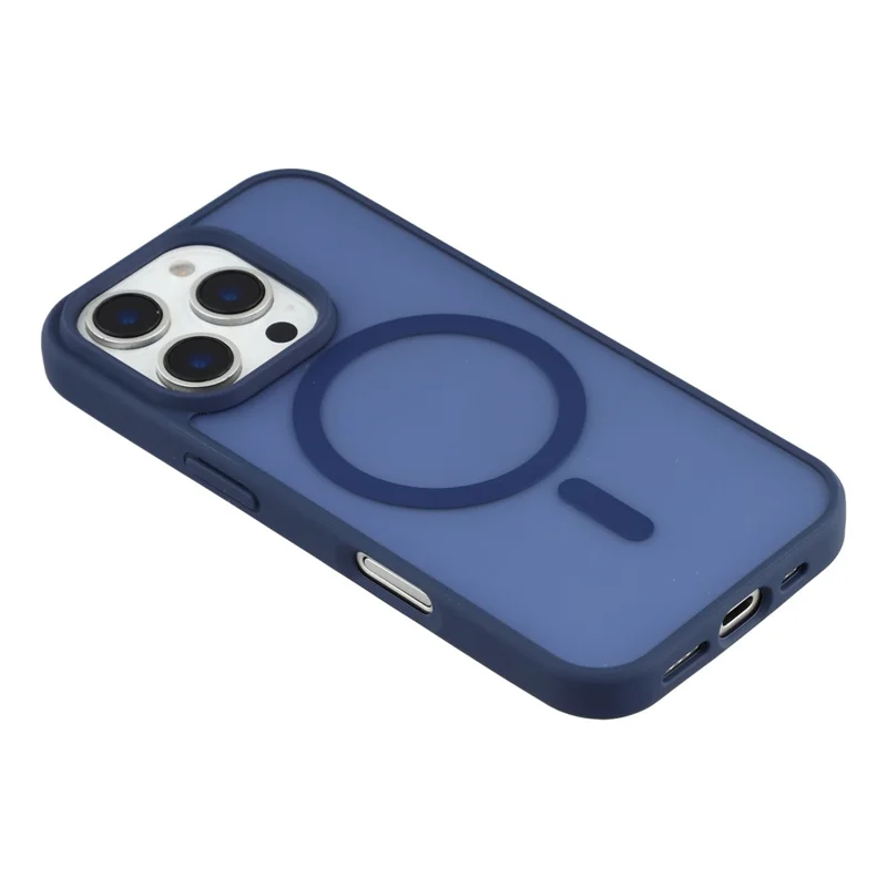 For iPhone 16 Pro Max Magnetic Case 1.5mm Skin-feel PC TPU Shockproof Mobile Back Cover (Compatible with MagSafe)