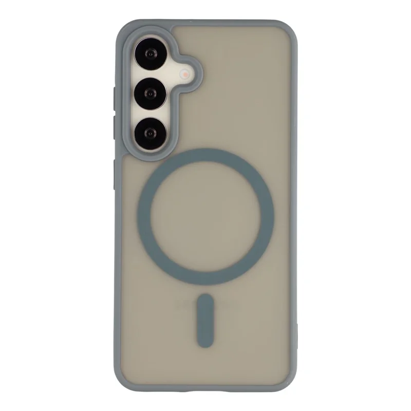 For Samsung Galaxy S25+  /  S24+ Magnetic Case 1.5mm Skin-feel PC TPU Shockproof Mobile Back Cover - Grey