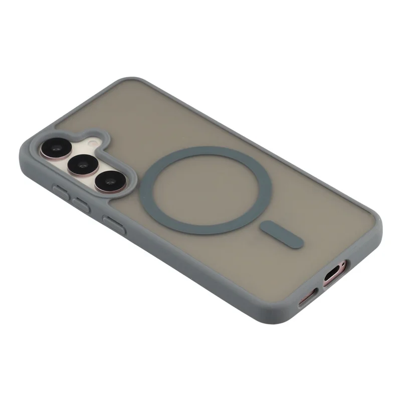 For Samsung Galaxy S25+  /  S24+ Magnetic Case 1.5mm Skin-feel PC TPU Shockproof Mobile Back Cover - Grey
