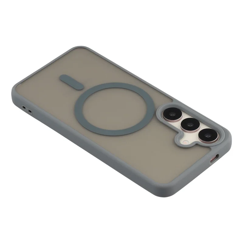 For Samsung Galaxy S25+  /  S24+ Magnetic Case 1.5mm Skin-feel PC TPU Shockproof Mobile Back Cover - Grey