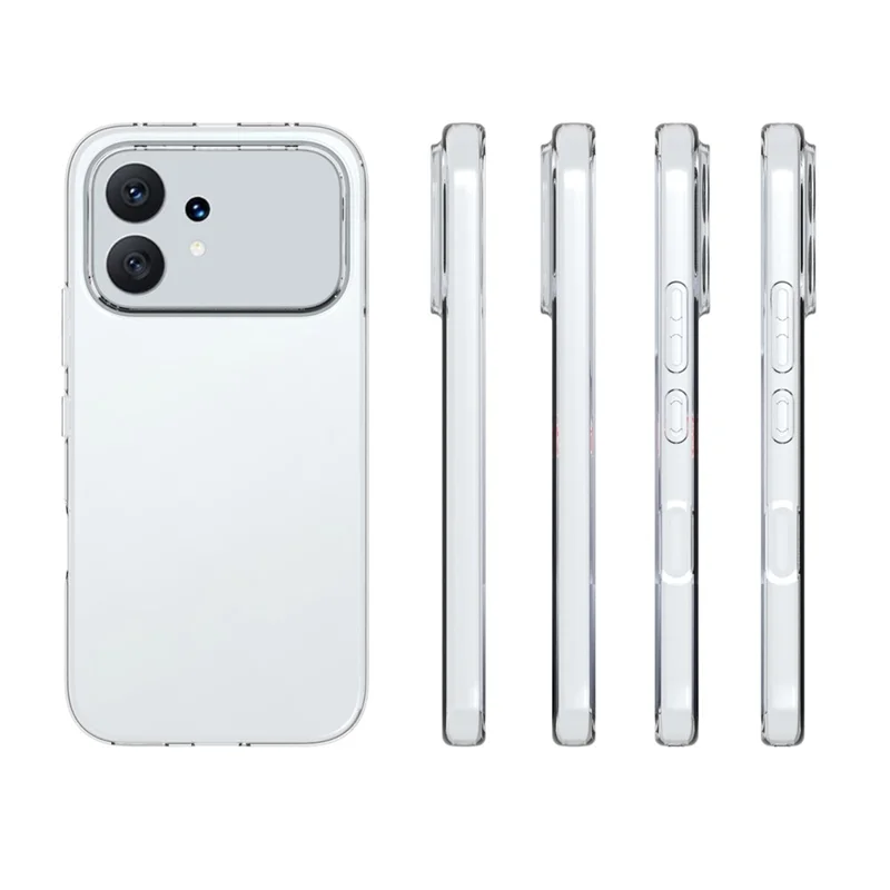 10Pcs / Pack For Honor 600 5G Case Watermark Free TPU Protective Phone Cover - Transparent