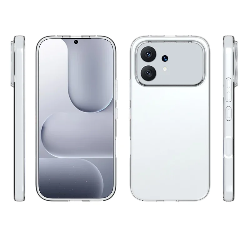 10Pcs / Pack For Honor 600 5G Case Watermark Free TPU Protective Phone Cover - Transparent