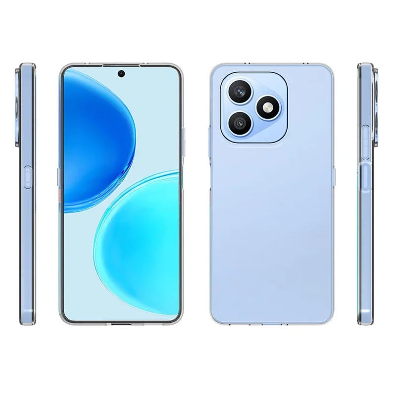 10Pcs / Pack For Honor X8d 4G Case Watermark Free TPU Protective Phone Cover - Transparent