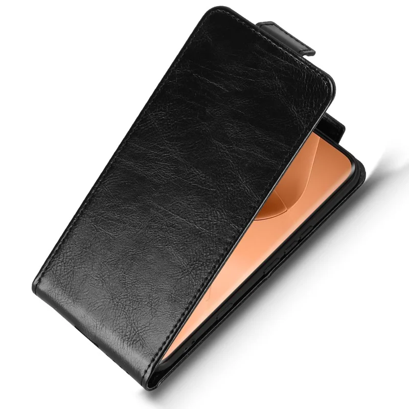 For Infinix Note Edge 5G Stand Case Magnetic Clasp Vertical Flip Leather Phone Cover with Card Holder - Black