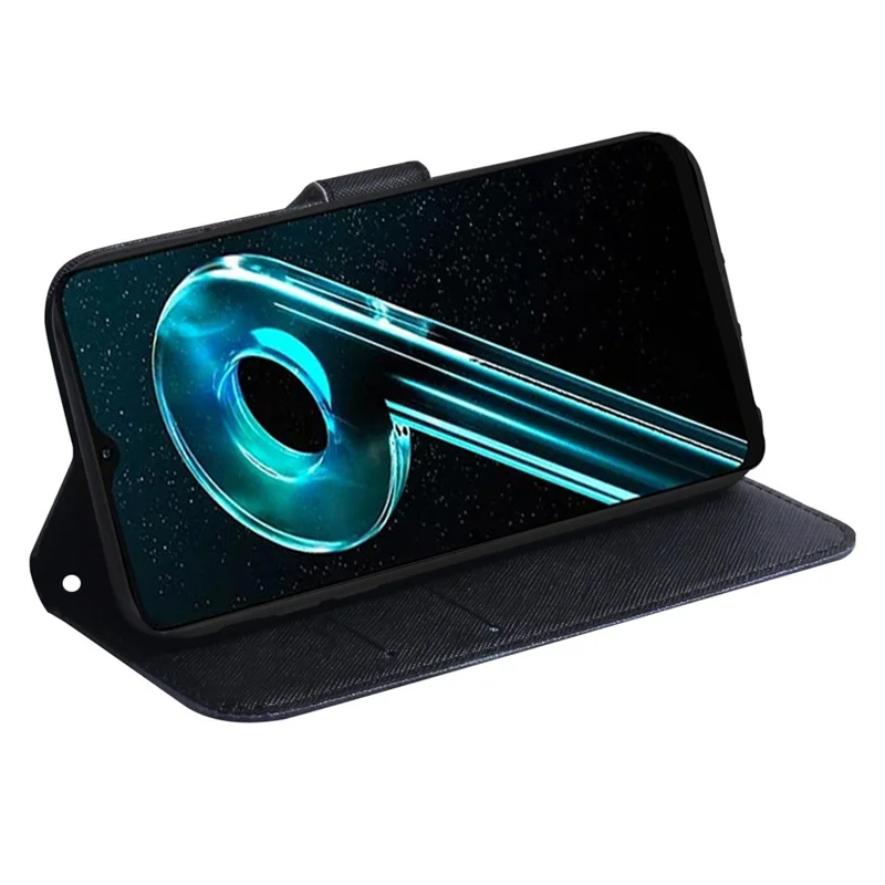 For Realme C33 2023 4G / C33 4G Anti-scratch Pattern Printing PU Leather Cover Wallet Style Magnetic Closure Stand Phone Case Shell - Panda