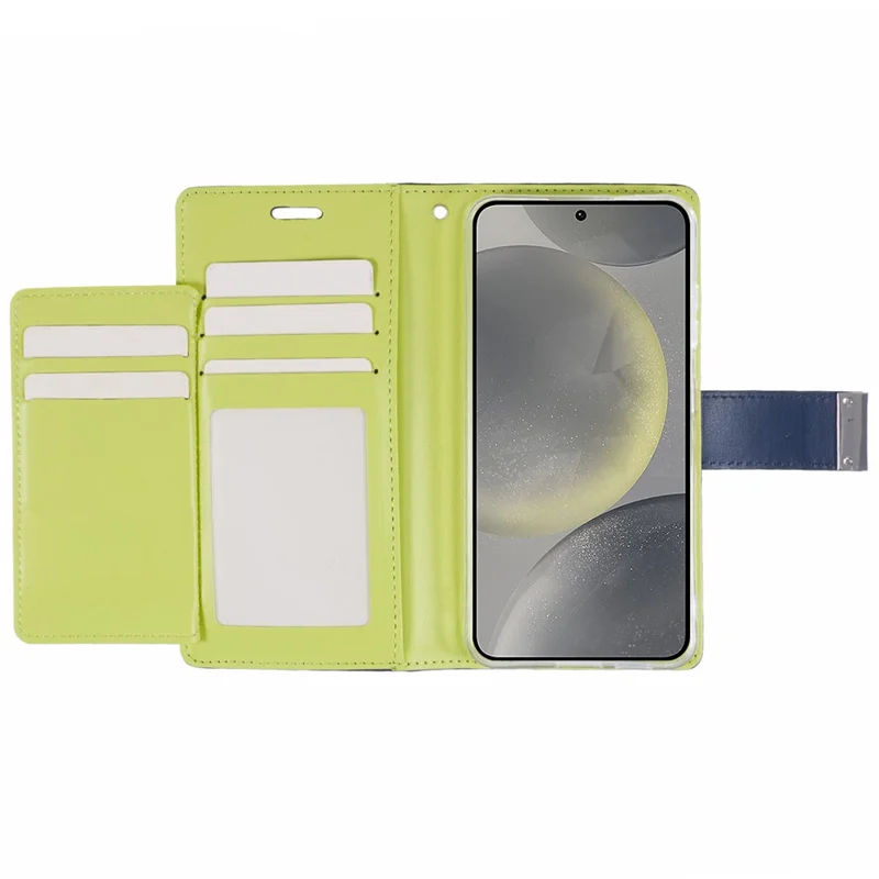 MERCURY GOOSPERY For Samsung Galaxy S26 Wallet Case Protective Leather Folio Phone Cover - Dark Blue