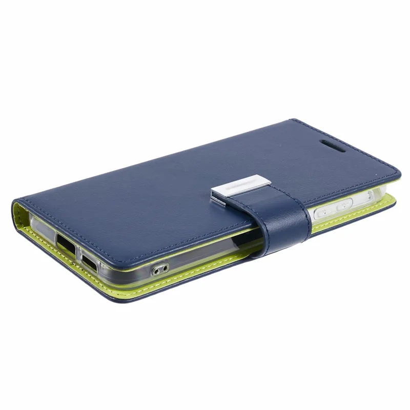 MERCURY GOOSPERY For Samsung Galaxy S26 Wallet Case Protective Leather Folio Phone Cover - Dark Blue