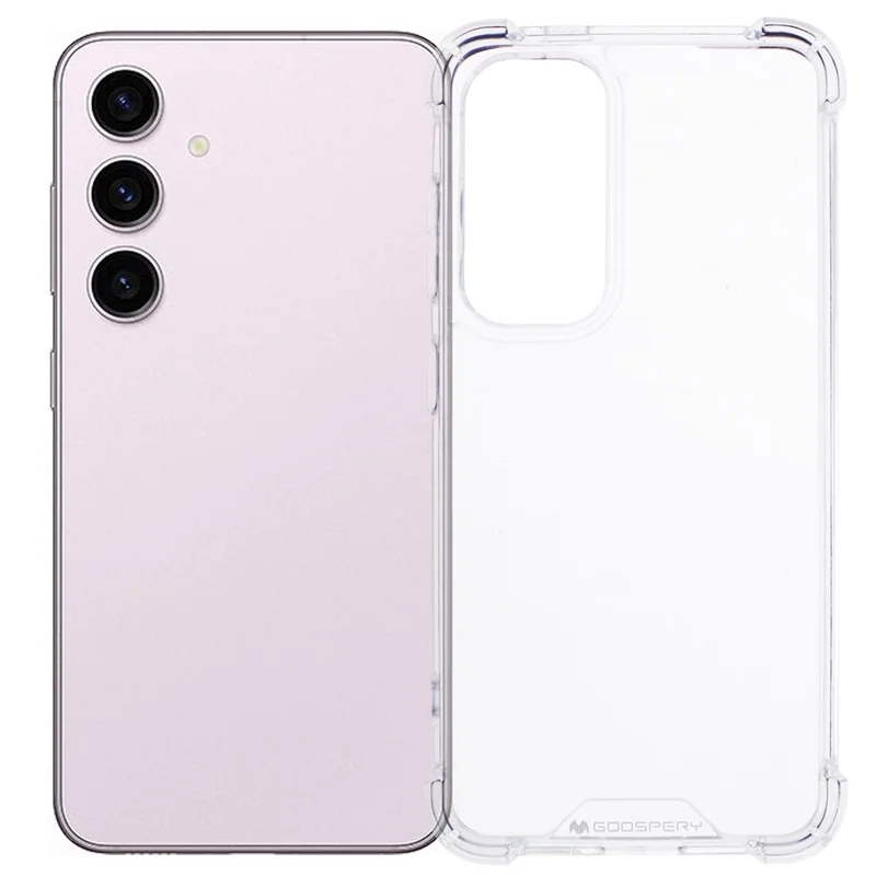 MERCURY GOOSPERY For Samsung Galaxy S26 Case Reinforced Corners TPU+Acrylic Clear Phone Cover