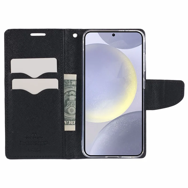 MERCURY GOOSPERY For Samsung Galaxy S26 Case PU Leather Wallet Phone Cover - Black