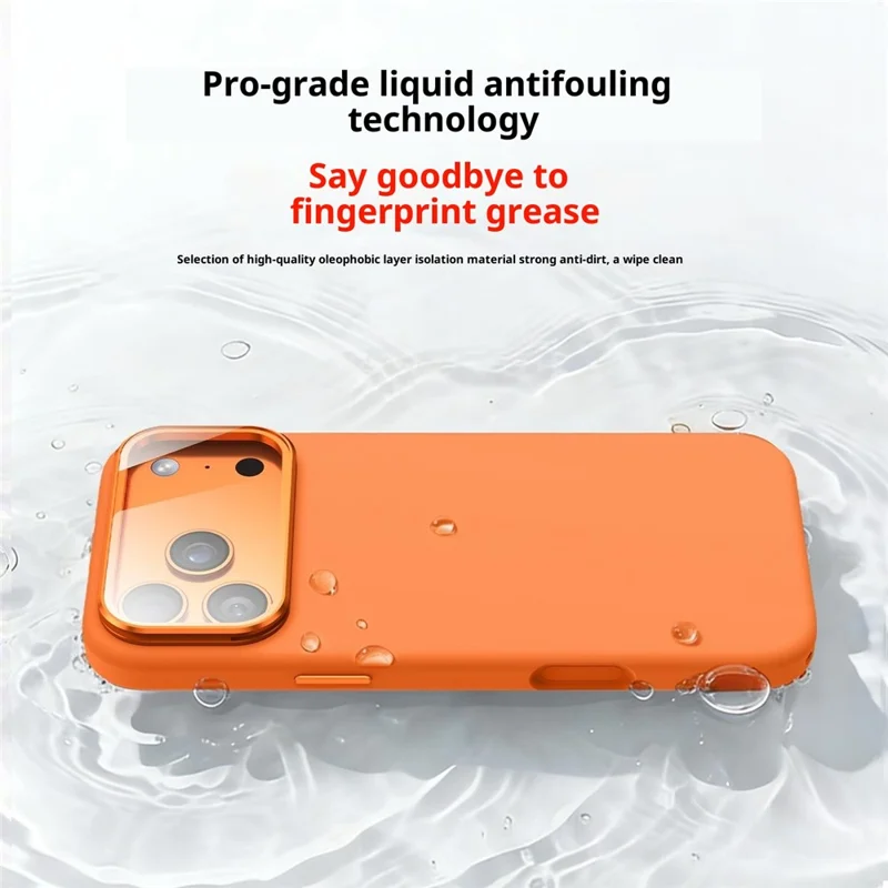 Magnetic Case for iPhone 17 Pro Max / 16 Pro Max Liquid Silicone Mobile Cover with Lens Protector Kickstand Compatible with MagSafe - Red