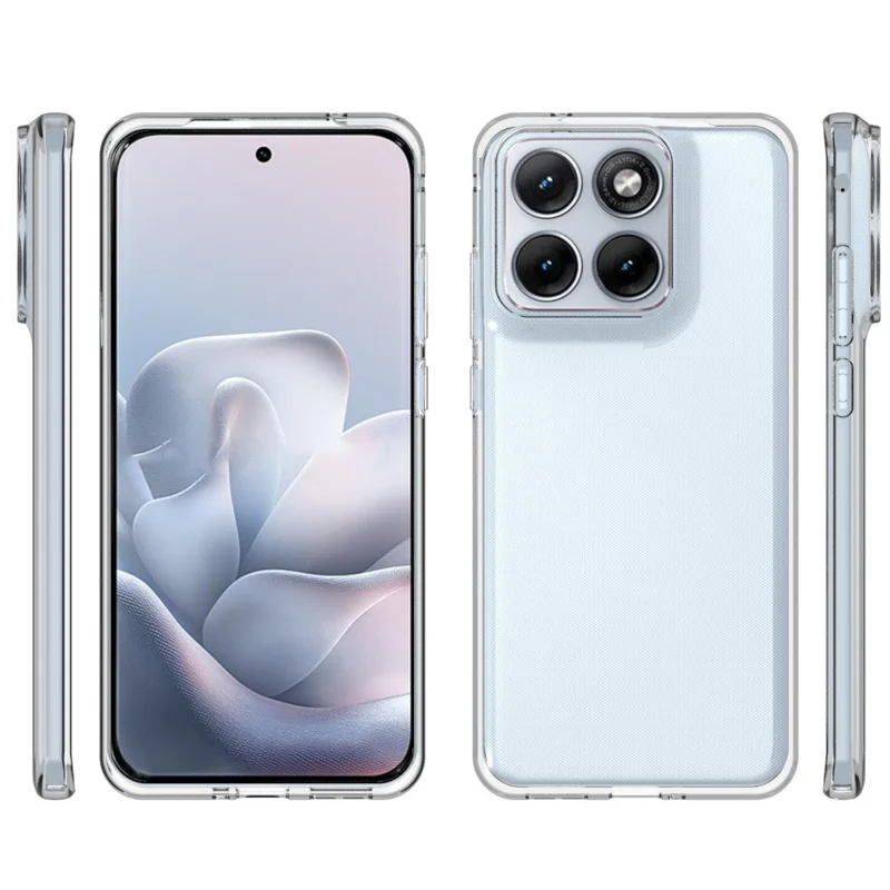 For Motorola Edge 70 Fusion+ 5G / Edge 70 Fusion 5G Case Watermark Resistant TPU Phone Back Cover - Transparent