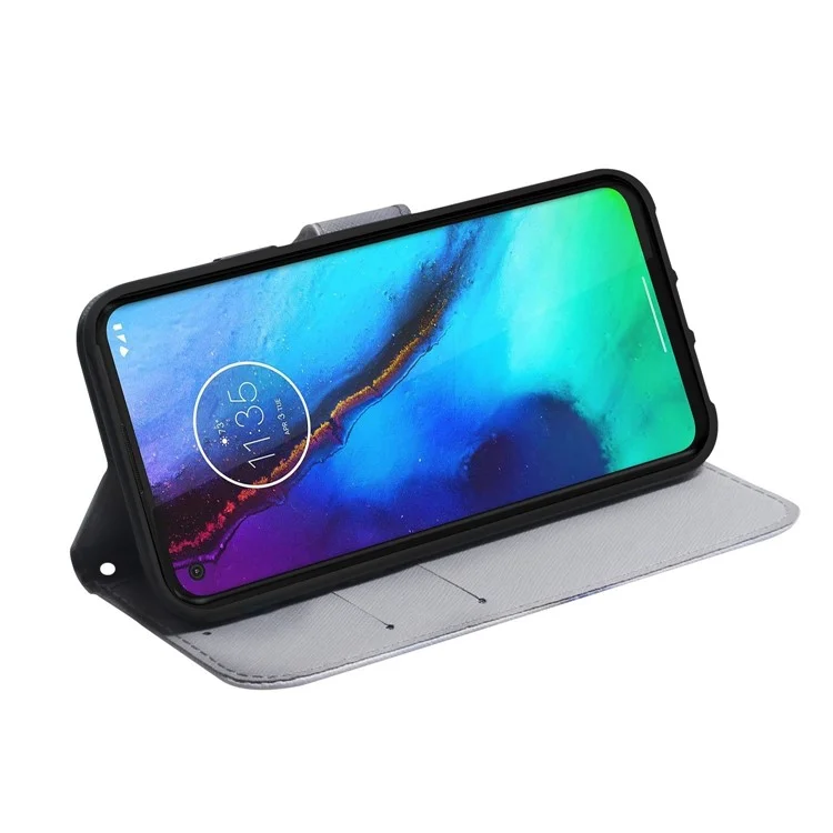 Für Motorola Moto G72 4G Buchstil Muster Druck PU Leder Cover Wallet Brieftasche Magnetische Verschlussständer Phone Hülle Hülle - Aprikosenblumen