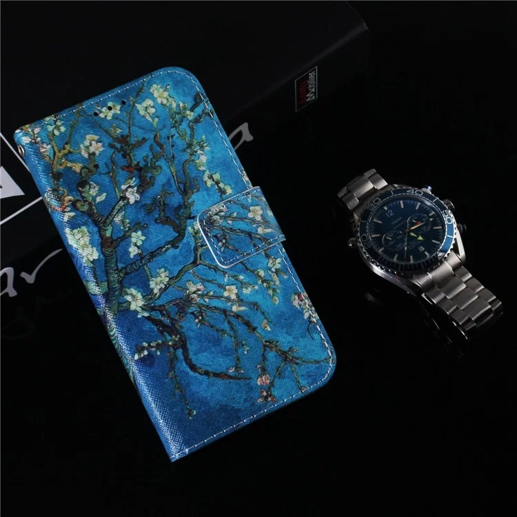 Für Motorola Moto G72 4G Buchstil Muster Druck PU Leder Cover Wallet Brieftasche Magnetische Verschlussständer Phone Hülle Hülle - Aprikosenblumen