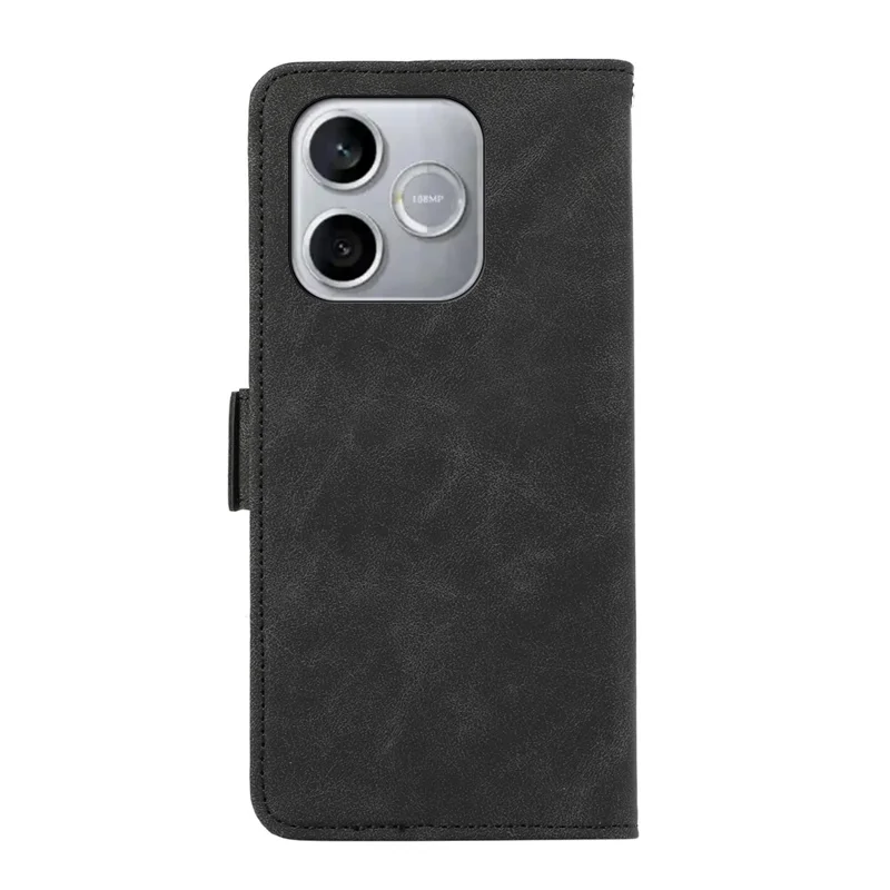 ABEEL For Honor 600 Lite 5G Case PU Leather Folio Stand View RFID Blocking Phone Cover - Black