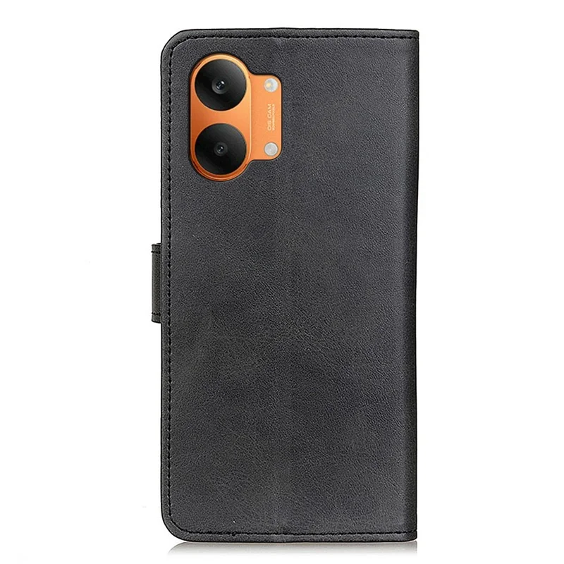 Case for Xiaomi Poco X8 Pro Max 5G  /  Redmi Turbo 5 Max 5G Cowhide Texture Leather Wallet Stand Phone Cover - Black