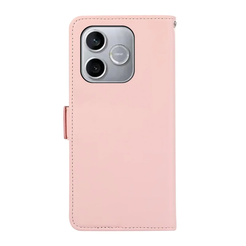 ABEEL For Honor 600 Lite 5G Case Leather Phone Cover with RFID Blocking Wallet - Pink