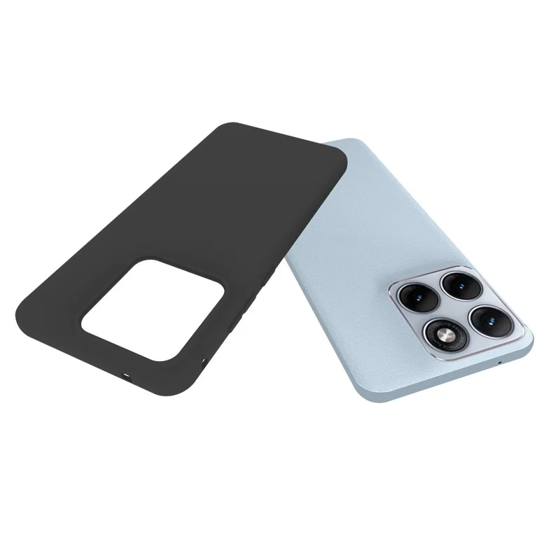 For Motorola Edge 70 Fusion 5G Case Matte Finish Soft TPU Phone Cover - Black