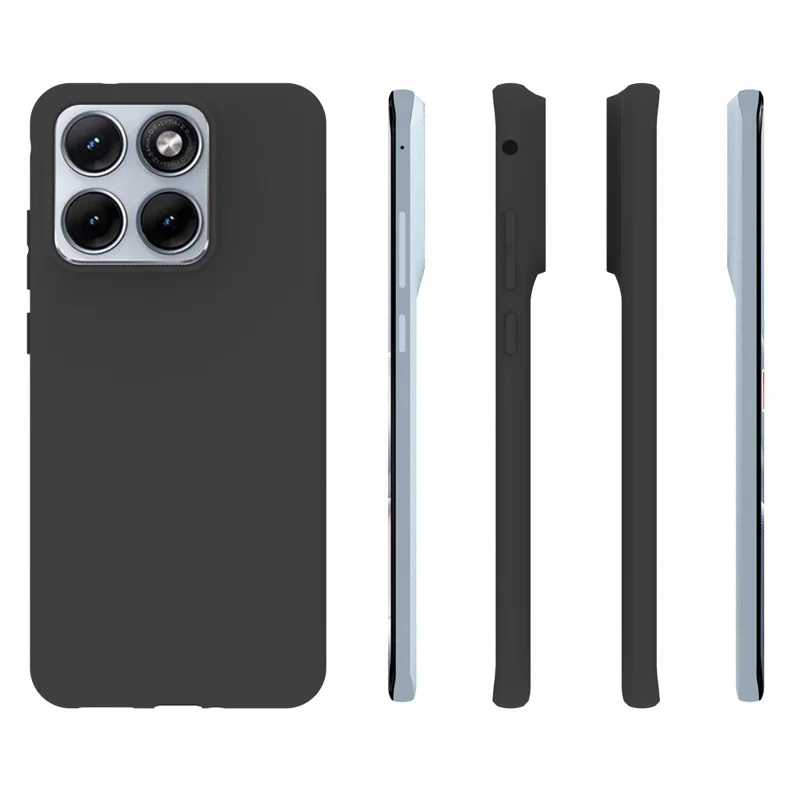 For Motorola Edge 70 Fusion 5G Case Matte Finish Soft TPU Phone Cover - Black