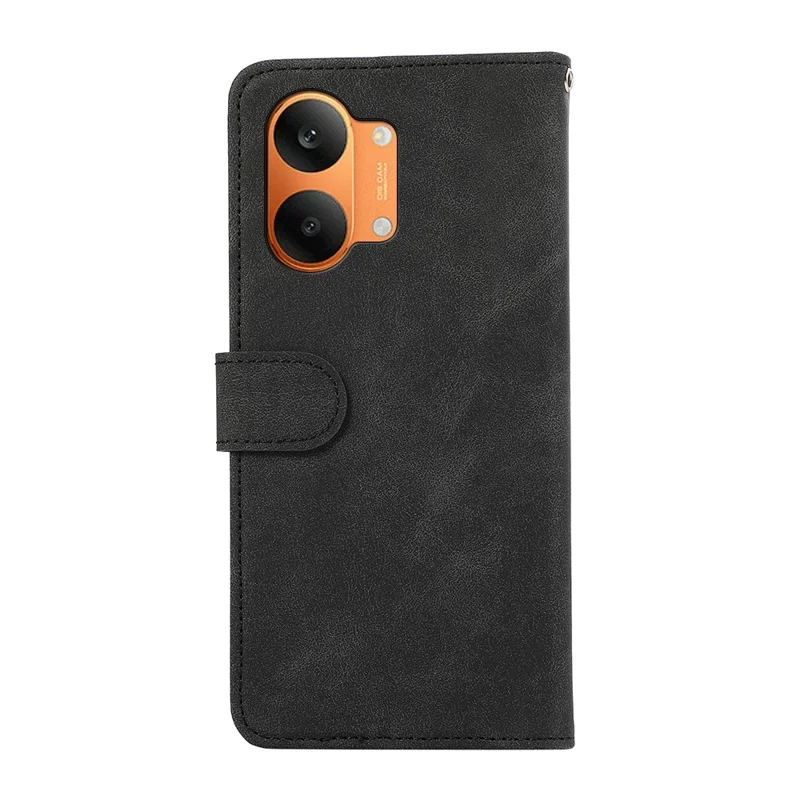 ABEEL For Xiaomi Poco X8 Pro Max 5G / Redmi Turbo 5 Max 5G Case Color Splicing Leather Flip Phone Cover RFID Blocking - Black