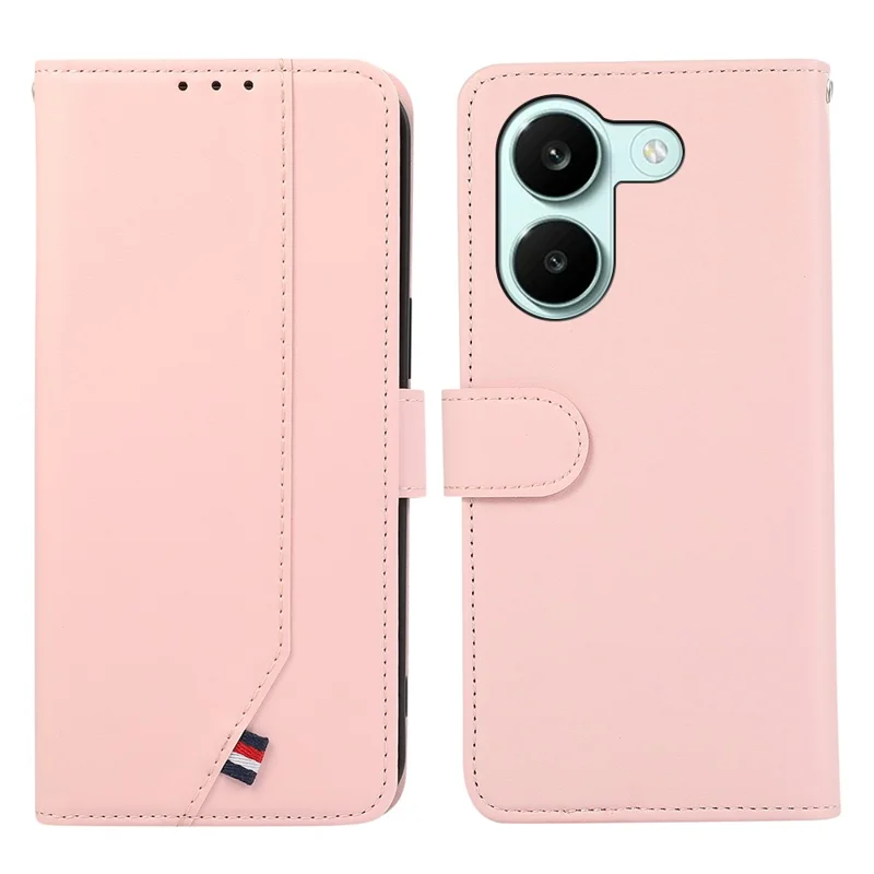 For Xiaomi Poco X8 Pro 5G / Redmi Turbo 5 5G Case RFID Blocking Flip Leather Phone Cover - Pink