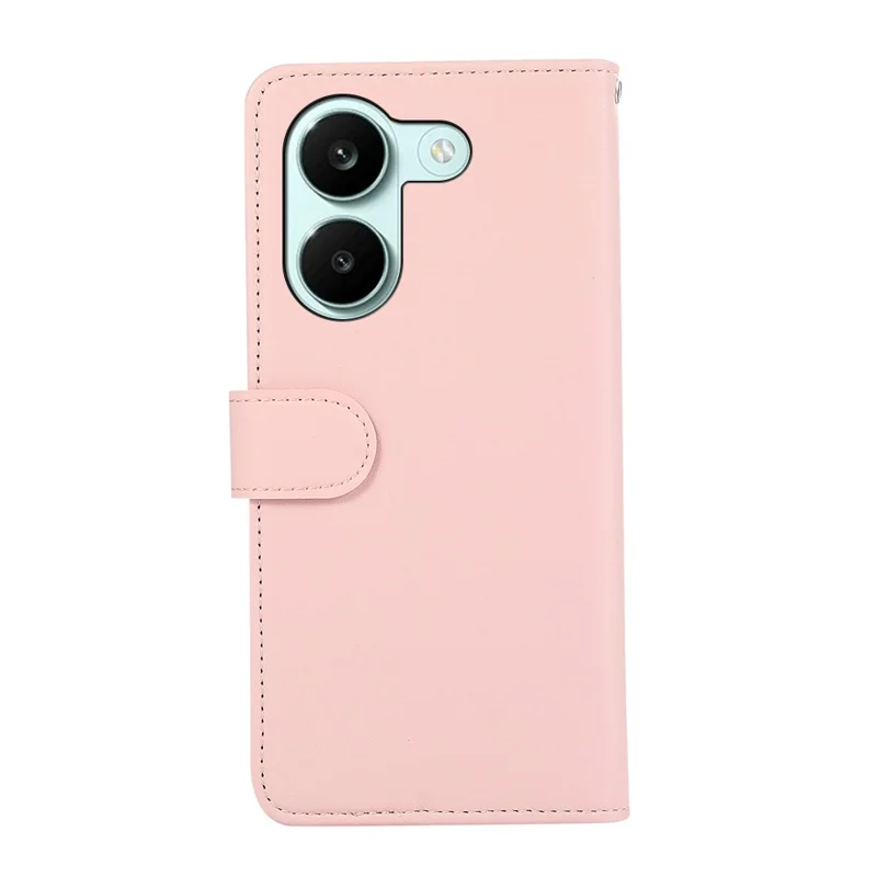 For Xiaomi Poco X8 Pro 5G / Redmi Turbo 5 5G Case RFID Blocking Flip Leather Phone Cover - Pink