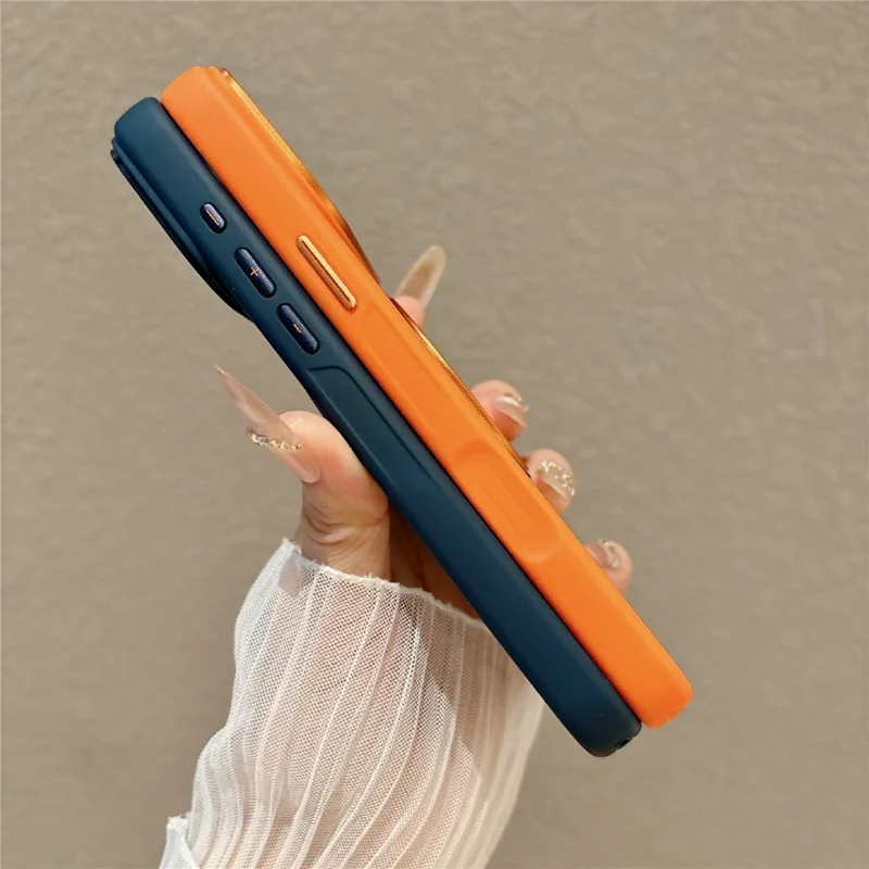 For iPhone 17 Pro Max Magnetic Case with Tempered Glass 360° Ring Kickstand Matte Translucent Cover Compatible with MagSafe - White