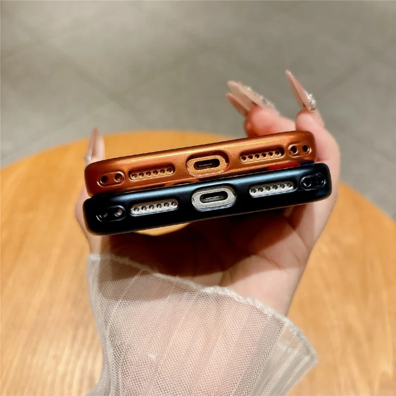 For iPhone 17 Pro Magnetic Case with Tempered Glass 360° Ring Kickstand  Electroplated PC TPU Phone Cover Compatible with MagSafe - Orange