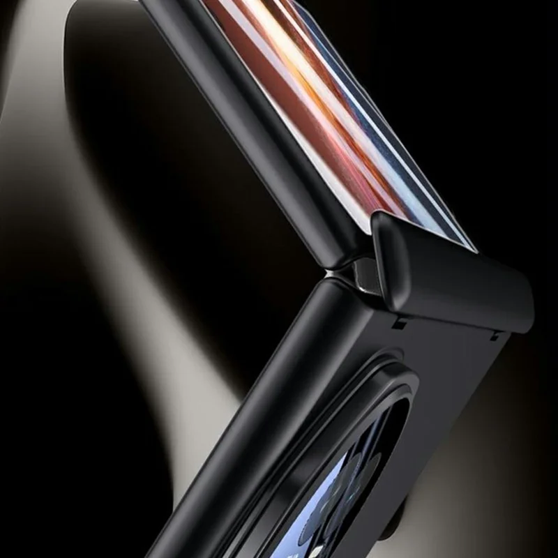 For Honor Magic V6 5G Fold Magnetic Case Hard PC Phone Cover with Rear Small Screen Protector - Red