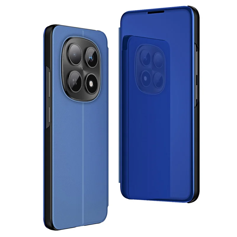 For Xiaomi Redmi Note 15 4G (Global) Case View Window Stand Leather Flip Phone Cover - Blue