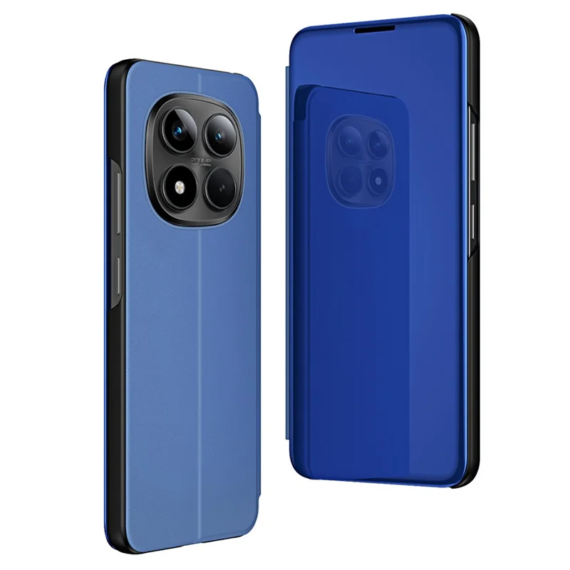 For Xiaomi Redmi Note 15 Pro+ 5G (Global) Case View Window Stand Leather Flip Phone Cover - Blue