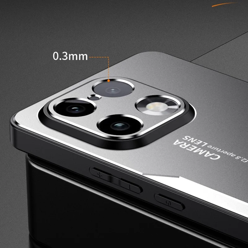 Coque pour téléphone Realme 16 Pro+ 5G, dos en alliage d'aluminium, TPU, PC - Or