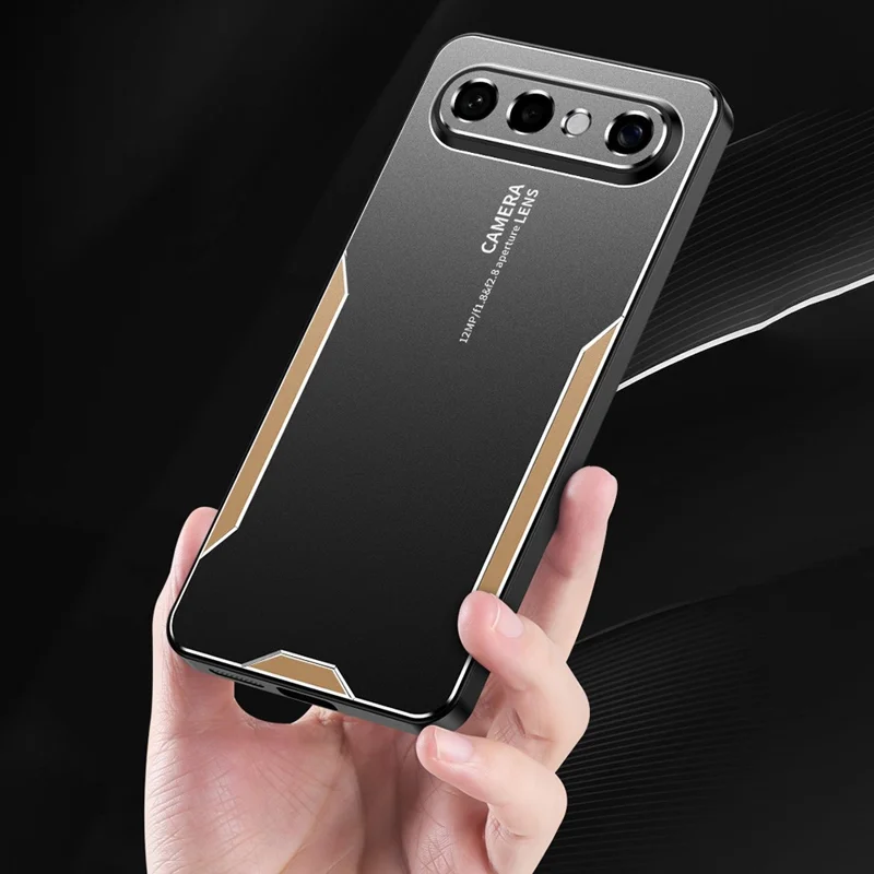 For vivo S50 Pro mini 5G Phone Case Aluminium Alloy TPU PC Back Cover - Gold