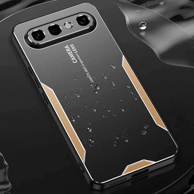 For vivo S50 Pro mini 5G Phone Case Aluminium Alloy TPU PC Back Cover - Gold