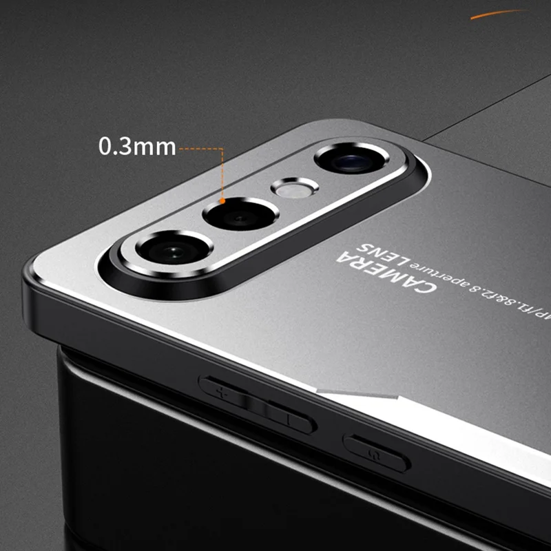 For vivo S50 Pro mini 5G Phone Case Aluminium Alloy TPU PC Back Cover - Gold