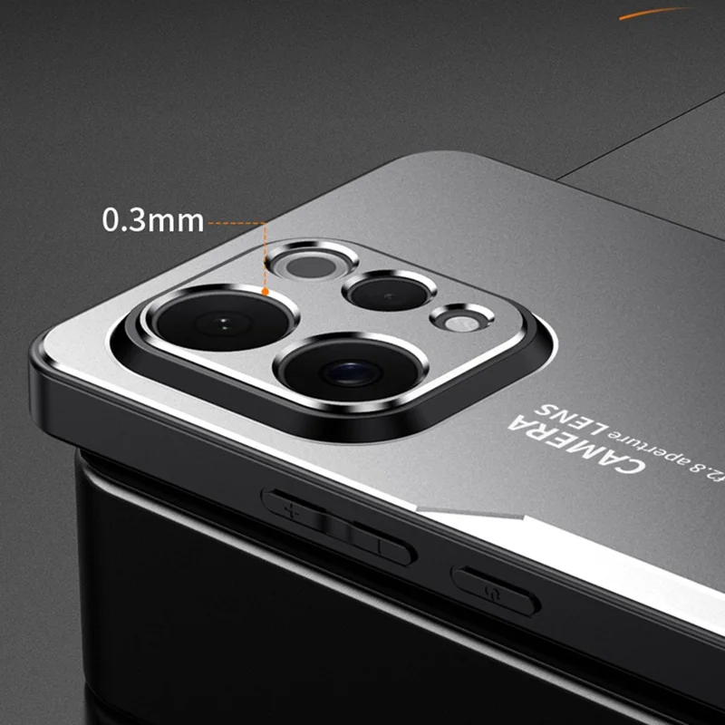 For vivo S50 5G Phone Case Aluminium Alloy TPU PC Back Cover - Gold
