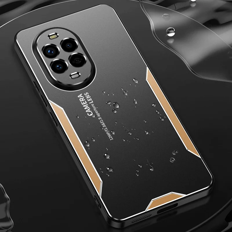 For Huawei nova 15 5G Phone Case Aluminium Alloy TPU PC Back Cover - Gold