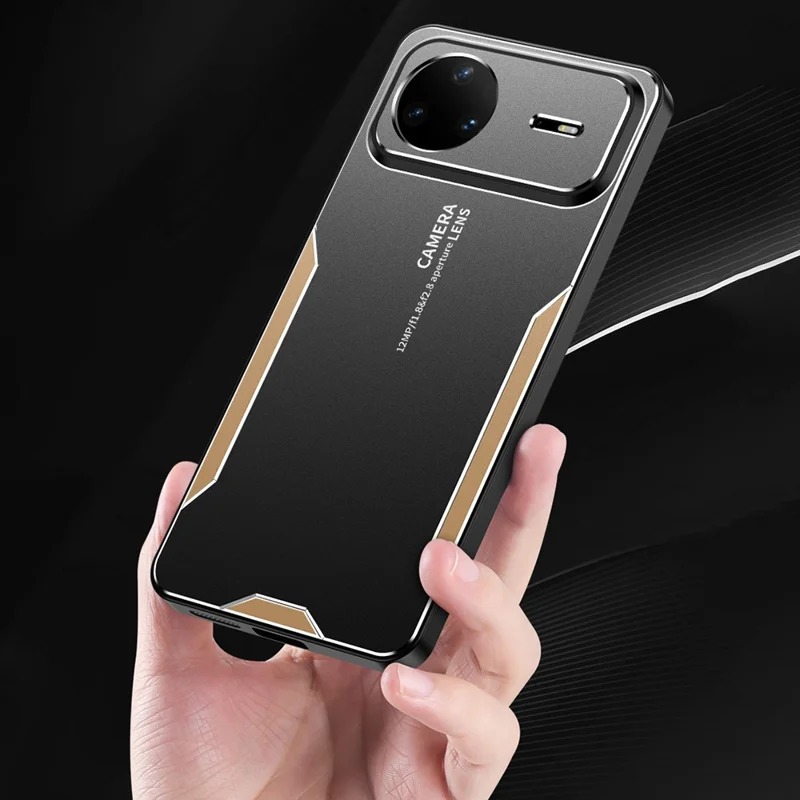 For Huawei nova 15 Pro 5G Phone Case Aluminium Alloy TPU PC Back Cover - Gold