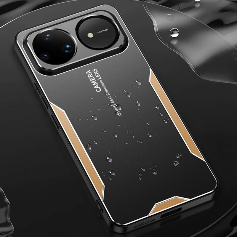 For Huawei nova 15 Ultra 5G Phone Case Aluminium Alloy TPU PC Back Cover - Gold