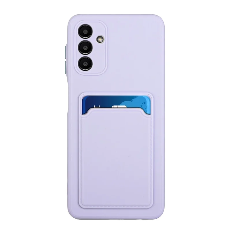 For Samsung Galaxy A26 5G Case Flexible TPU Phone Cover with Back Card Slot - Purple